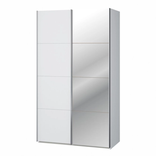 Szafa ubraniowa z lustrem 120 cm Kolor Biały